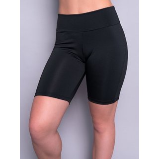 Bermuda Ciclista Bike Academia Fitness Cós Alto 4 Estações Preto