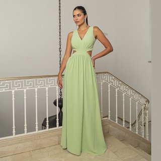 Vestido De Festa Auston Luna Verde
