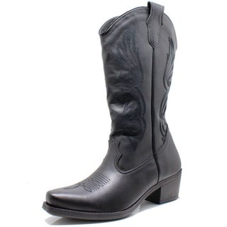 Bota Texana Estilo Veggie Preto