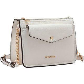 Bolsa Feminina Chenson Transversal 3485352 OFF WHITE