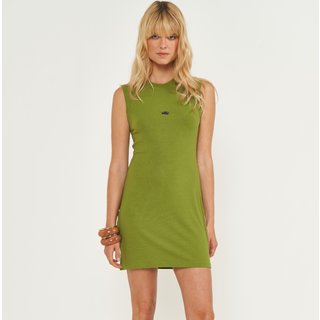 Vestido Curto Colcci Canelado Iconic Ve26 Verde Feminino
