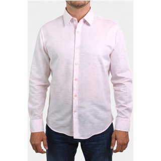 Camisa Areia Branca Yacht Linho Rosa