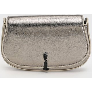 Bolsa Feminina Santa Lolla Média Metalizada Prata