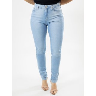 Calça Feminina Skinny Jeans Delavê Cintura Alta Anticorpus