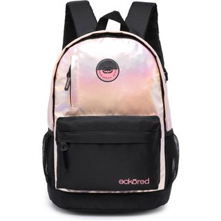 Mochila Ecko Feminina Espaçosa Rosa Preto