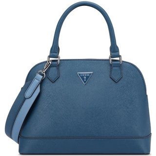 Bolsa Guess Jenai Dome Satchel Azul Marinho