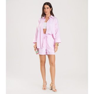 Camisa Feminina manga 7/8 Listrada Dianna Rosa