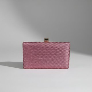 Clutch Rosa Luxo Retangular