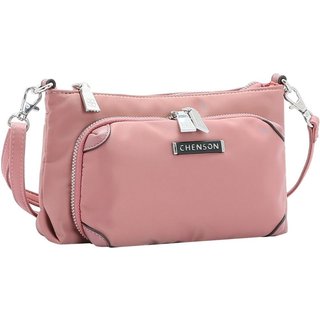 Bolsa Feminina Twill Nylon Versátil Salmão Claro 3784534
