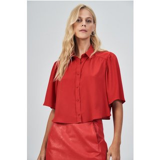 Camisa Manga Curta Feminina Acostamento