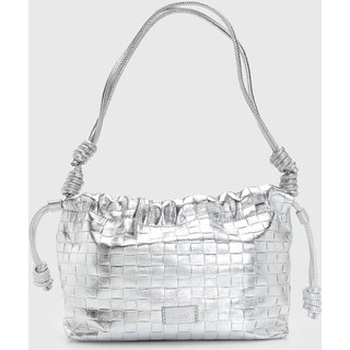 Bolsa Feminina Arezzo Silver Texturizada Prata