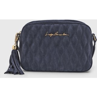 Bolsa Feminina Luiza Barcelos Matelassê Azul Marinho