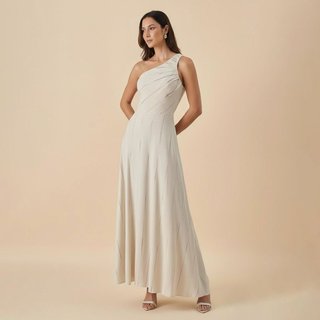 Vestido De Festa Auston Lucia Marrom
