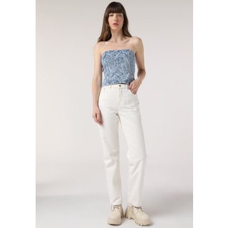 Top Jeans Vero Moda Tomara Que Caia Abstrato Azul
