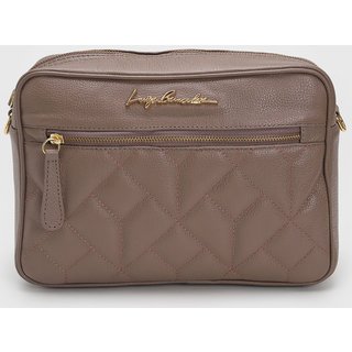 Bolsa Transversal Luiza Barcelos Alça Ajustável Marrom