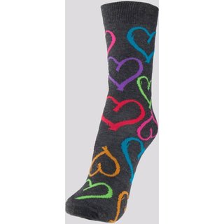 Meia Selene Cano Longo Street Feminina Cinza