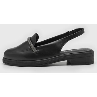 Mocassim Feminino Beira Rio Tira Pedraria Preto