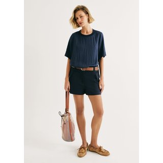 Shorts Feminino Evasê Em Gabardine Hering