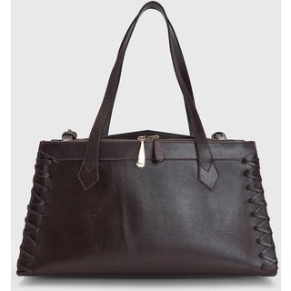 Bolsa Feminina Arezzo Grande Trançado Dark