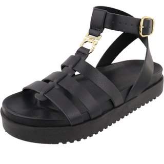 Papete FlatForm Plataforma Fivela Macia Confort Lan\u00e7amento Ver\u00e3o Agnes Veronez Preto