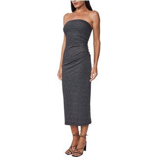 Vestido Colcci Metalizado Pr25 Preto e Prata Feminino