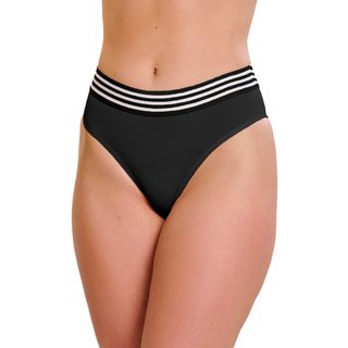 Calcinha Tetê Variedades Cós Cueca Feminina Modelagem Leve Confortável Moda Íntima Preto
