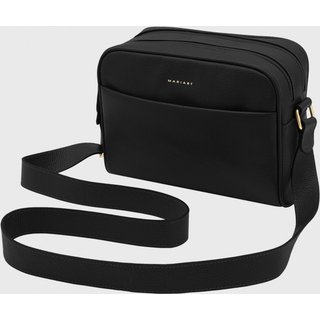 Bolsa Transversal de Couro Mariart Pupunha Preta