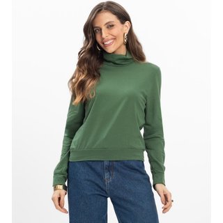 Blusão Gola Alta Infinita Cor Feminino Verde