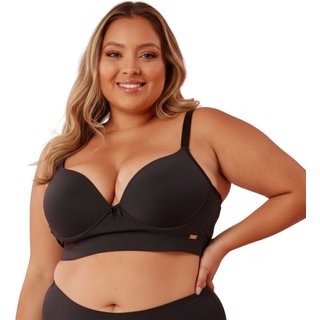 Sutiã Plus Size Básico Com Bojo Pretty Paty