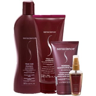Senscience True Hue Duo Home Care Oleo Capilar 55ml e Renewal Mask 150ml