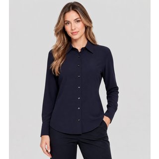 Camisa Dudalina Regular Performance Ve27 Marinho Feminino