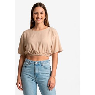 Blusa Feminina Em Viscose Infinita Cor Marrom