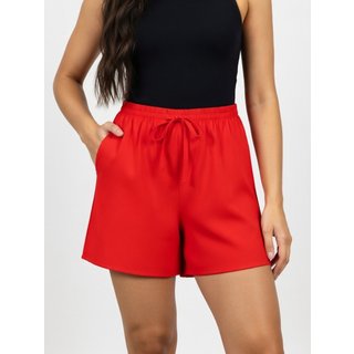 Shorts Liso D Bell Outlet Fashion Verão Vermelho