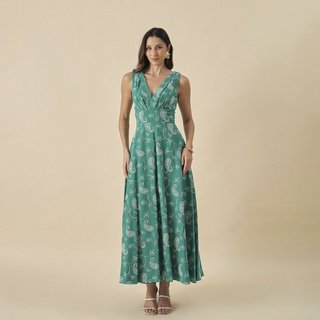 Vestido De Festa Auston Lysa Verde