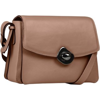 Bolsa Média Ana Clara Linea Bella 5564 Marrom Claro
