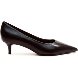 Scarpin Couro Preto Salto Baixo Cecconello 2629001-26