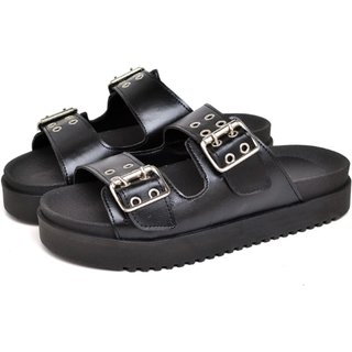 Papete Feminina Flatform Detalhes Em Fivela DUBUY 2078FG