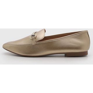 Mocassim Feminino VIA UNO Detalhe Fivela Dourado