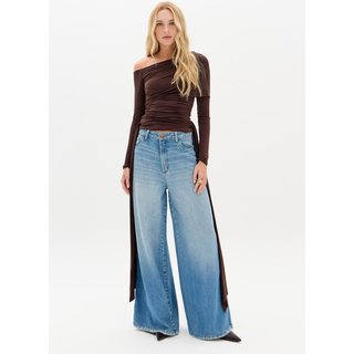 Calça Jeans Palazzo Cintura Média My Favorite Things