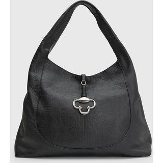 Bolsa Feminina Capodarte Pingente Metálico Preta