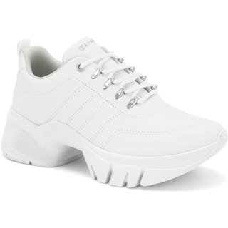 Tênis Feminino Robusto Branco Bipartido Clássico 2480103-11