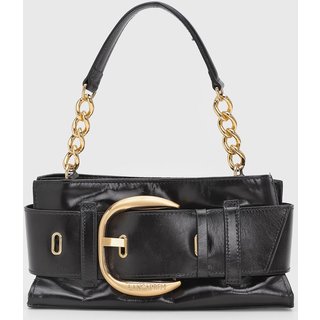Bolsa Feminina Lança Perfume Maxi Fivela Preta