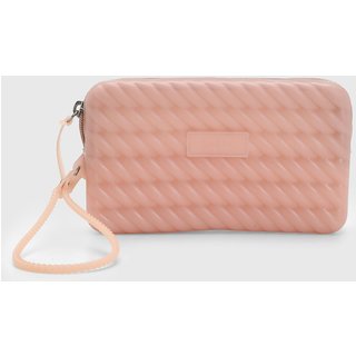 Bolsa Feminina Brizza Arezzo Texturizada Rosa