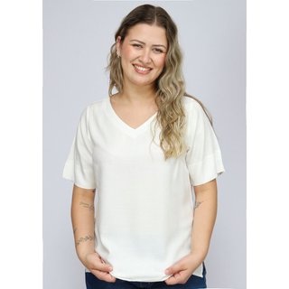 Blusa Viscose Pau a Pique Básica Off White OFF WHITE - M Pau a Pique