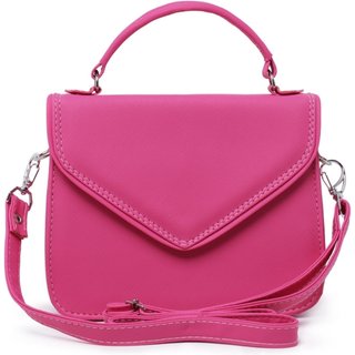 Bolsa Feminina Com Alça Removivel Transversal Pequena Tira Colo Sair Trabalhar Dia a Dia 8190 Pink