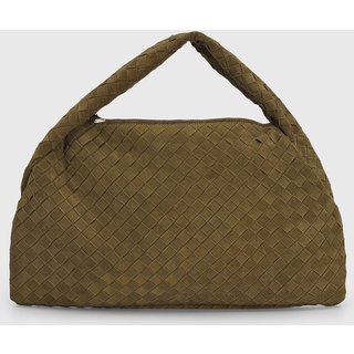 Bolsa Feminina Luiza Barcelos Tramada Verde Oliva