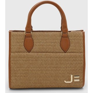 Bolsa Grande Feminina Jorge Bischoff Texturizada Caramelo