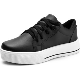 Tenis Casual Lumiss Confortável Plataforma Preto