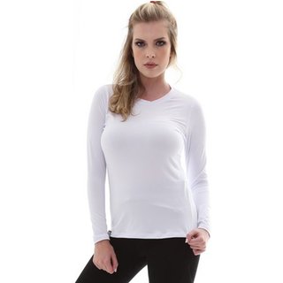 Camiseta Proteção Solar Uv5+ Manga Longa Light – Slim Fitness Branca