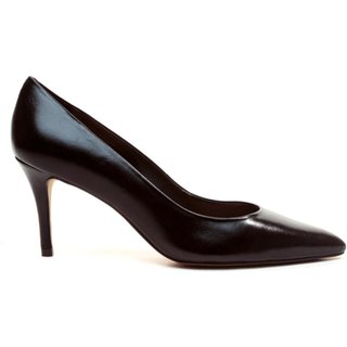 Scarpin Couro Preto Salto Médio Cecconello 2399001-22